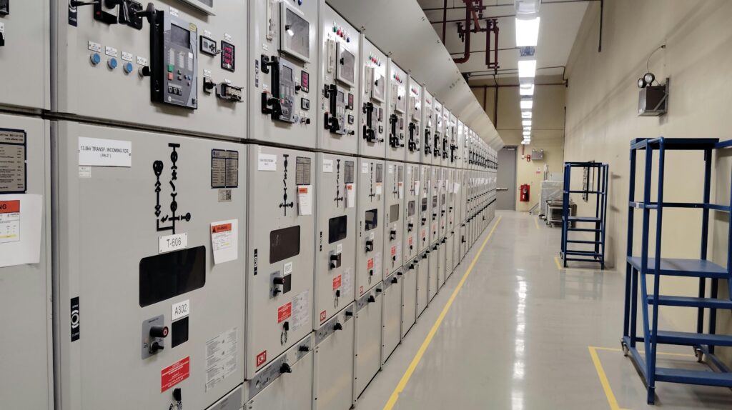 Switchgear room in Electrical substation