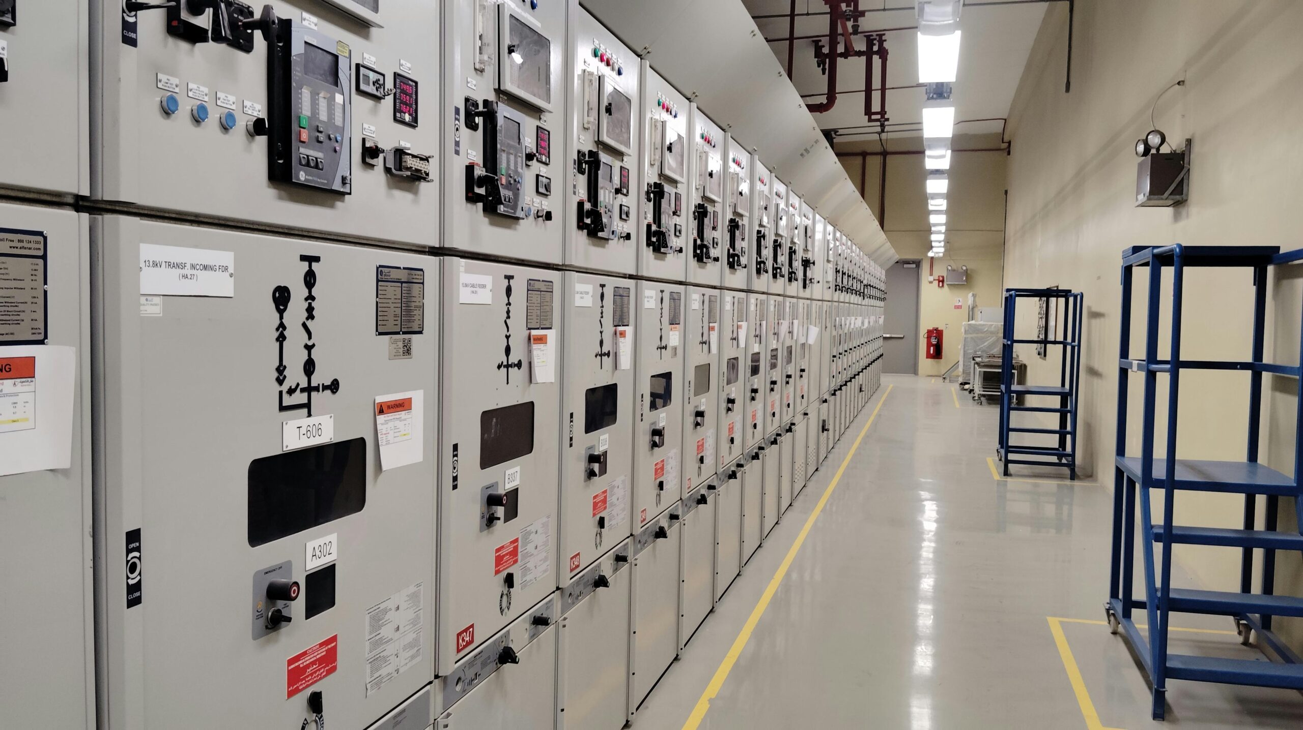 Switchgear room in Electrical substation